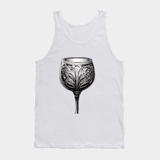 Chalice Silver Shadow Silhouette Anime Style Collection No. 338 Tank Top
